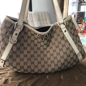Gucci Abbey Cream Hobo Bag
